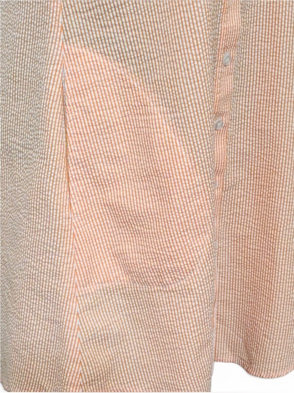 Finley Seersucker Swing Dress Orange and White sz Small NWOT adorable!! - Picture 13 of 15